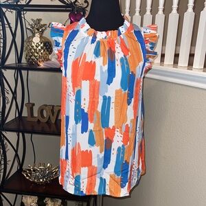 Colorful Abstract Women's Blouse